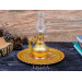 Copper Gas Lamp, Gold, Set With Tray
