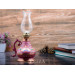 Copper Gas Lamp, Lilac, Set With Tray