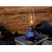 Copper Gas Lamp, Blue, Set With Tray