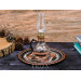 Copper Gas Lamp, Black, Set With Tray