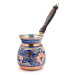 Copper Turkish Coffee Pot, Blue, Set Of Three