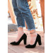 Black Suede High Heel Shoes