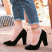 Black Suede High Heel Shoes