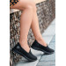 Black Stretch Ballerina Shoes