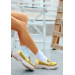 Mustard Suede Ballerina Shoes