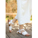 White Leather Sandals