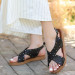 Black Leather Sandals