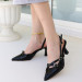 Black Patent Leather High Heels