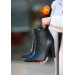 Black Leather Heeled Boots