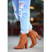 Tan Suede Heeled Boots