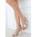 Gold Skin High Heel Shoes