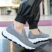 Grey Stretch Sneakers