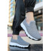 Grey Stretch Sneakers