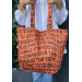 Orange Fabric Bag