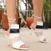 White Skin Colored High Heel Shoes