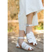 White Leather Sandals