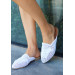 White Knitted Slippers