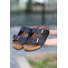 Black Nubuck Slippers