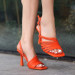 Orange Skin High Heels