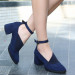 Navy Blue Suede Shoes