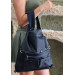 Navy Blue Leather Bag