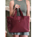 Claret Red Leather Bag