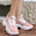 Powder Knit Lace-Up Sneakers