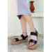 Black Leather Sandals