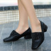 Black Leather High Heel Shoes