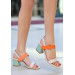 Colorful Skin Heeled Shoes
