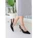 Black Patent Leather High Heel Shoes