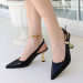 Black Patent Leather High Heel Shoes