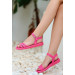 Fuchsia Skin Slippers