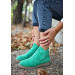 Green Suede Boots