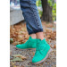 Green Suede Boots