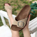 Beige Nubuck Slippers