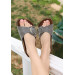 Gray Nubuck Slippers