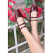 Claret Red Patent Leather Ballerina Shoes