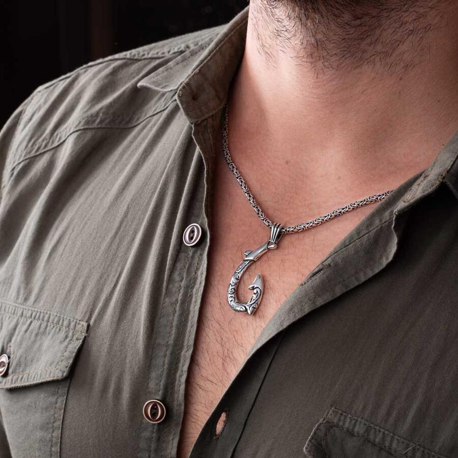 Madeinsea© - Black Fish Hook Necklace